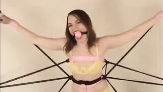 The girl named Diana was tied up and fucked hard by a guy