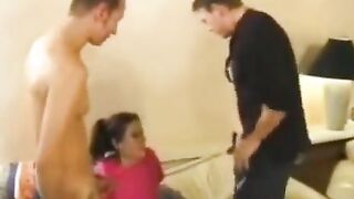 The young nanny gets fucked in her ass hole
