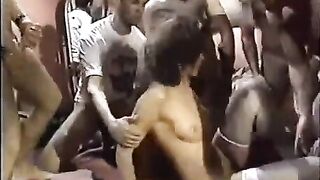 Let a young slut into the circle to have fun