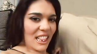 Sex porn under a skirt with a big ass and fake tits