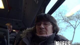 Girl was fucked right on the bus, in her ass