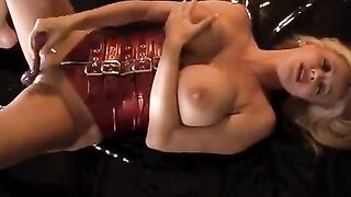 Busty Asian beauty Rachel Aziani masturbates with a toy and reaches an intense climax