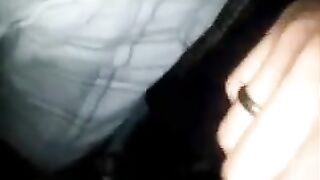 Fingered cock in the subway, then cum in his pants