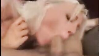 Naughty woman fucks with two guys with hard cocks