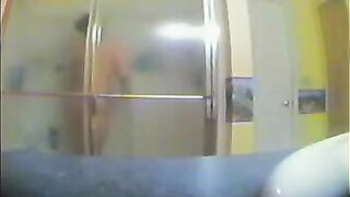 A girl took shower not knowing there was a hidden cam
