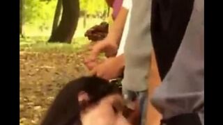 Four girls were raped right in the street with all holes