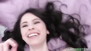 An amateur brunette gets fucked in this homemade video