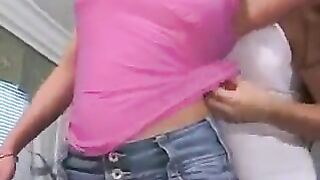 A girl with a conical diaphragm fucks without feeling anything