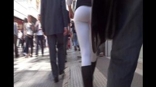 The camera tracks the juicy Argentine ass in action