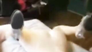 The man took the girl to the bed and put her in place