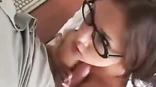 A girl is fucking with her boss in this hot video