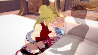 Jobless Reincarnation ZENITH GREYRAT's love for cum is evident in this steamy hentai scene