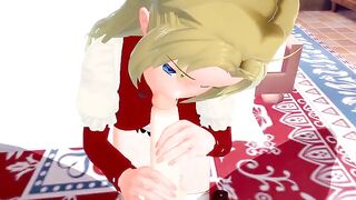 Jobless Reincarnation ZENITH GREYRAT's love for cum is evident in this steamy hentai scene
