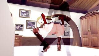 Jobless Reincarnation ZENITH GREYRAT's love for cum is evident in this steamy hentai scene