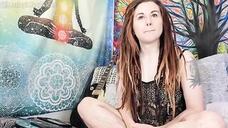 A funny hairy girl got undressed and brought herself to orgasm