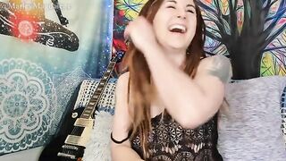 A funny hairy girl got undressed and brought herself to orgasm