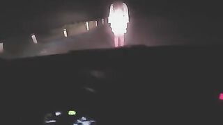A sexy girl was exercising outdoors when a strange guy approached her