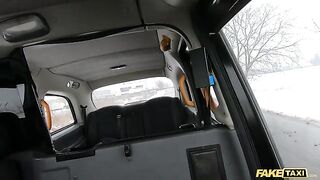 Cheeky Asian girl urinates in the middle of the road in Fake Taxi