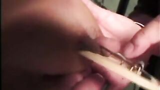 Busty girl gets tied up and slapped around in BDSM