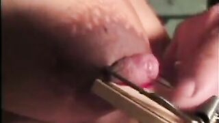 Busty girl gets tied up and slapped around in BDSM