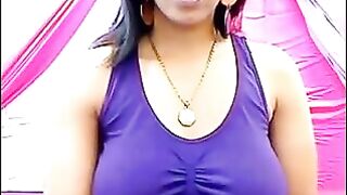 Her nipples are standing out through her T-shirt, she's so excited