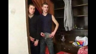 An elderly woman has sex with her grandson and his friends together
