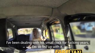 A bride changed her clothes in the car with a taxi driver