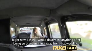 A bride changed her clothes in the car with a taxi driver