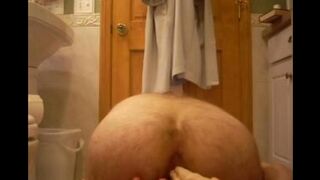 A rubber cock in my ass hole - homemade sex with an intense edge
