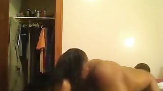 I punished the disobedient guy with a long purple strap-on in a passionate encounter