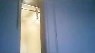 The wife ran around the apartment in thongs in front of the troops