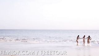 On the beach for nudists there was something to see and enjoy