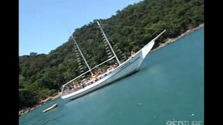 A lot of girls are ready to fuck on a yacht