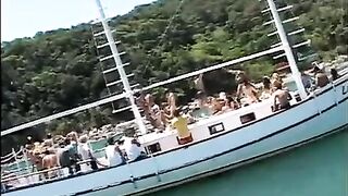 A lot of girls are ready to fuck on a yacht