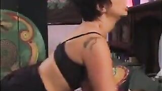 The girl was fucked by her teacher in stockings to improve her situation