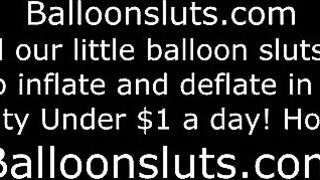 The girl rubs her boobs on the bed and gets more aroused