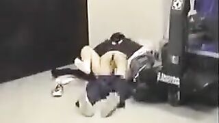 The boy has no shame and fucks his girlfriend without hiding