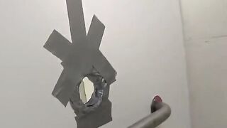 Fucking in the toilet of a night club