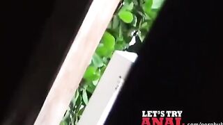 Redhead with cute bouncy tits in a hot bedroom scene