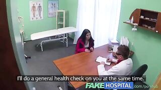 A perverted doctor examines his patient and fucks her in the hospital room