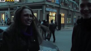 Russian beauty has a real sex with a pickup guy