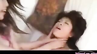 Beautiful Korean girl is fucking without any clothes on