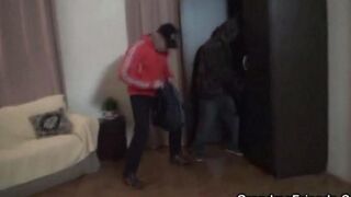 Old man fucked his grandson and grandma in her pussy