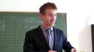 A teacher has sex with a student who loves to fuck