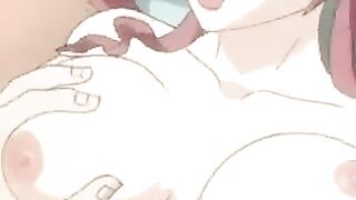 Hentai with the girl of the cleaning lady and the owner's son