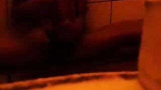 The girl first washed herself under the shower head, then teased herself with her fingers