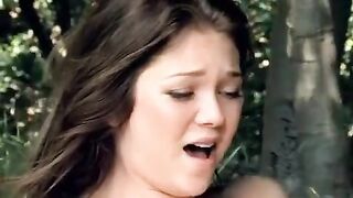 Two lesbians have fun during a picnic in the park, getting a little too close for comfort
