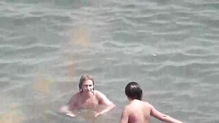 Bathing in the sea naked is very pleasant for girls, watch eporn