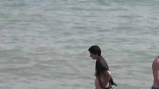 Bathing in the sea naked is very pleasant for girls, watch eporn