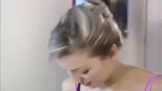 Two guys fucked pretty babe with nice body and ass